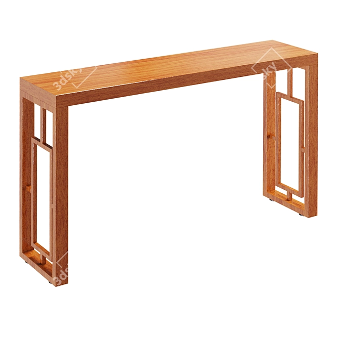 Antique-inspired Chinese Console Table 3D model image 1