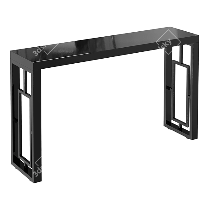 Antique-inspired Chinese Console Table 3D model image 2