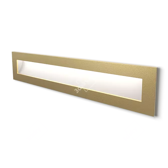 Rectangular LED Stair Luminaire 3D model image 1