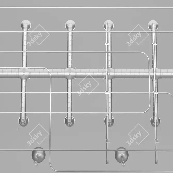 характерное название: Промышленный потолок 3D model image 2