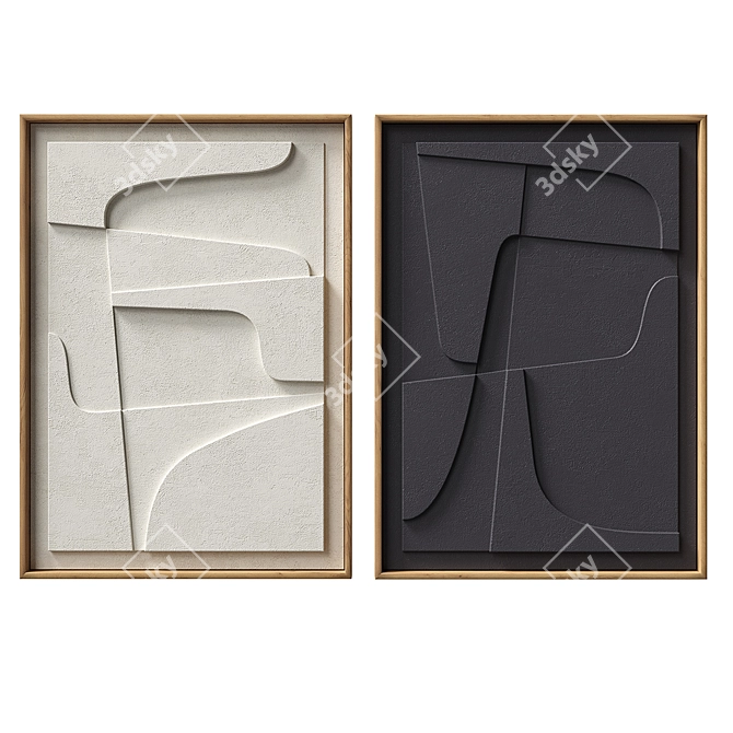 Atelier Plateau: Scandinavian Relief Set 3D model image 3