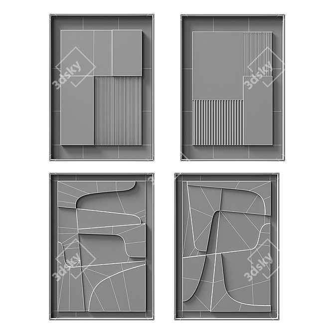 Atelier Plateau: Scandinavian Relief Set 3D model image 6