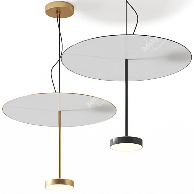 SERVOLUCE Pendant Lamp: Modern Elegance from Firmamento Milano 3D model image 1