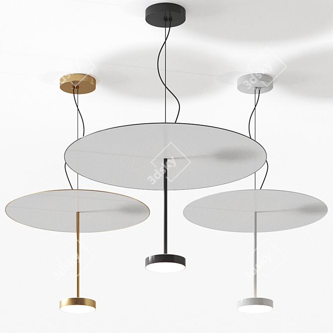 SERVOLUCE Pendant Lamp: Modern Elegance from Firmamento Milano 3D model image 2