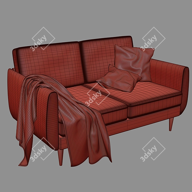 SMEDSTORP 2-Seater Sofa | 165x94x88 cm 3D model image 12