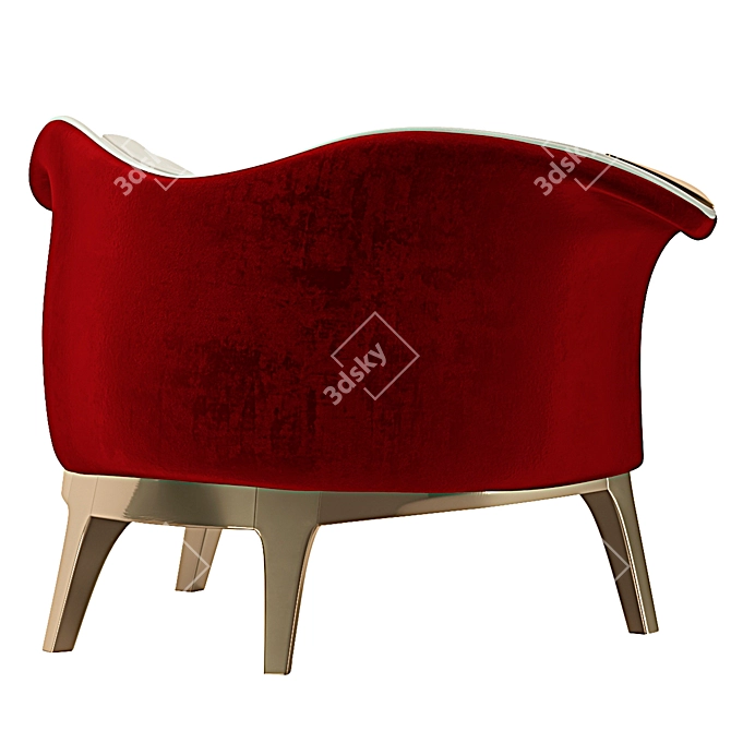 Harlequin Elegance Armchair 3D model image 5