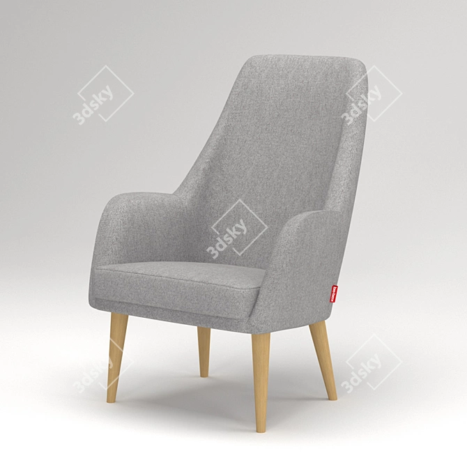 Bo-Box Armchair: Unmatched Comfort 3D model image 1