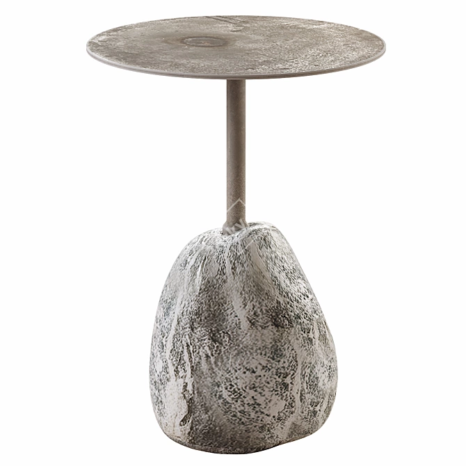 Modern Boulder Side Table 3D model image 1