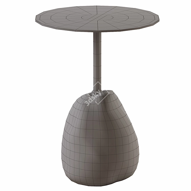 Modern Boulder Side Table 3D model image 4