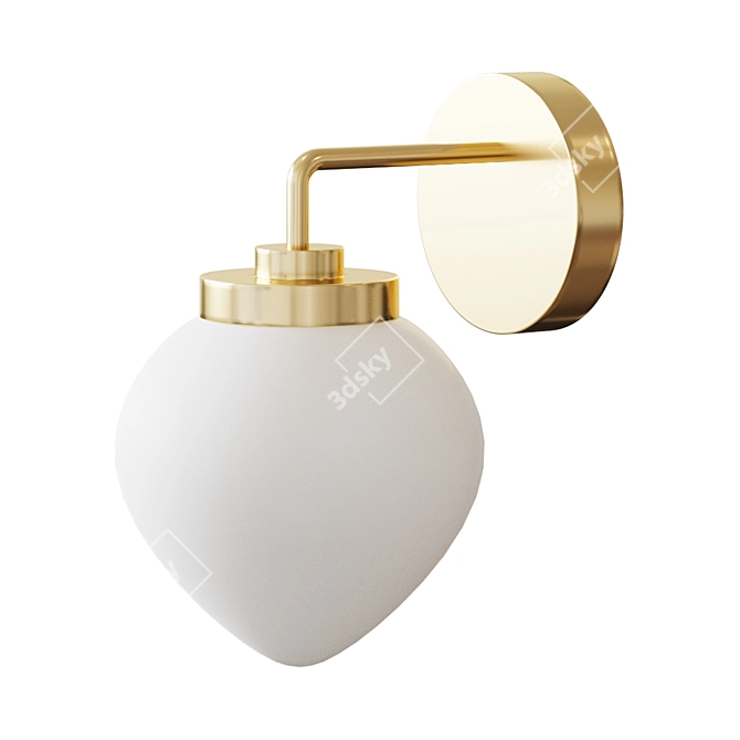 Milky Glow Sconce 3D model image 1