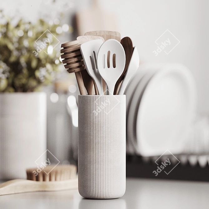 Kitchen Decorative Set 3D model image 3