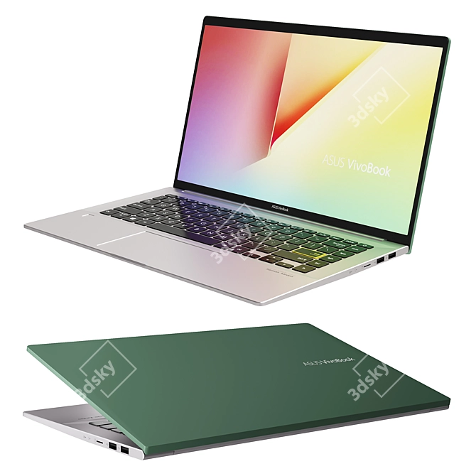 Asus Vivobook S14 (S435) - Stylish and Powerful Laptop 3D model image 1