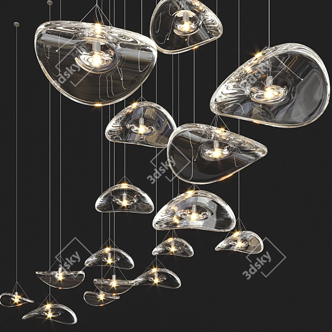 Adjustable Terzani Manta Light: Illuminate Your Space 3D model image 5