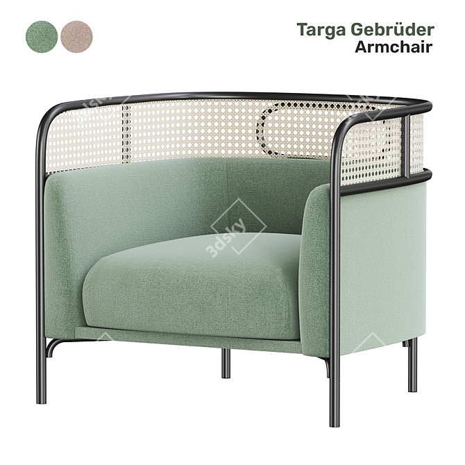 Targa Gebruder Armchair: Stylish and Comfortable 3D model image 1