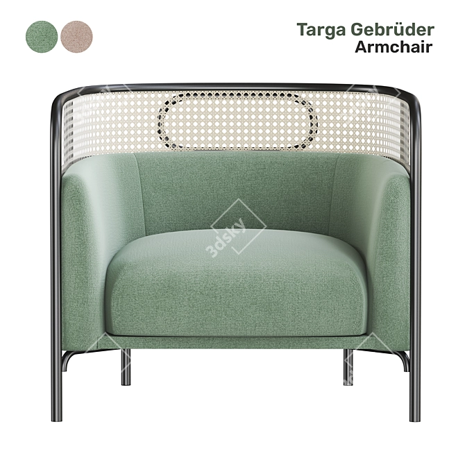 Targa Gebruder Armchair: Stylish and Comfortable 3D model image 2