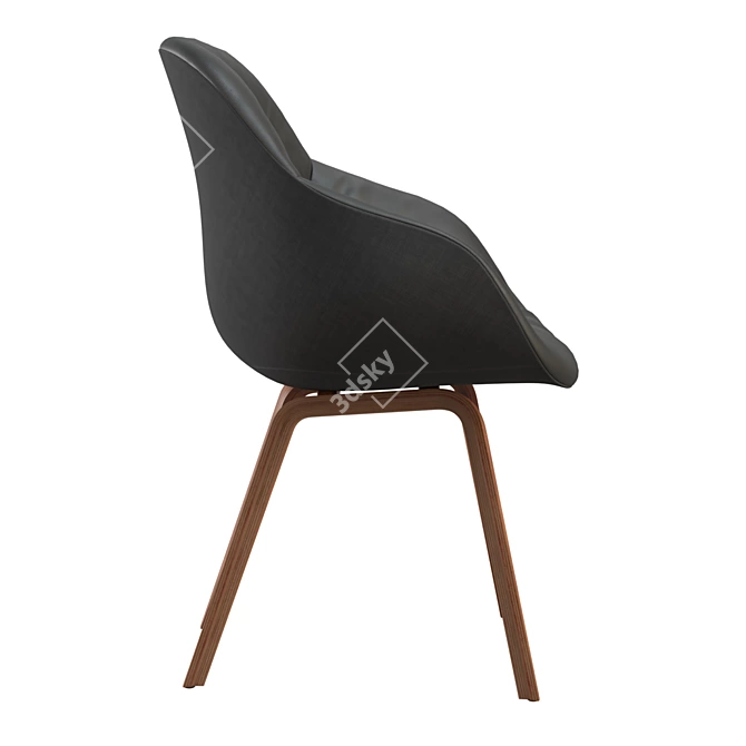 Elegant AAC 123 Chair: Stylish Comfort 3D model image 5