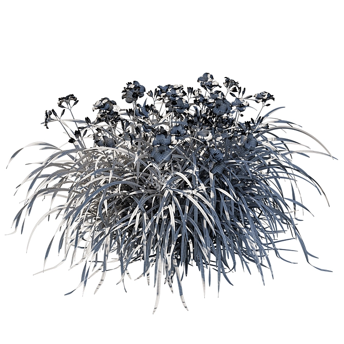 Arctic Snow Hemerocallis: Stunning Floral Perfection 3D model image 3
