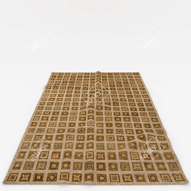 Versatile Set of 6 Rugs 3D model image 5