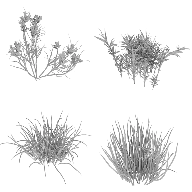 Versatile Grass Collection for Stunning Landscapes 3D model image 3