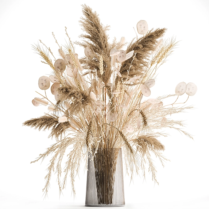 Exquisite Dry Floral Arrangement 3D model image 1