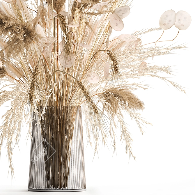 Exquisite Dry Floral Arrangement 3D model image 3