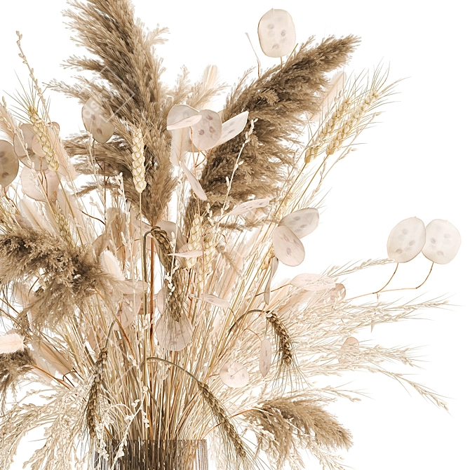 Exquisite Dry Floral Arrangement 3D model image 5
