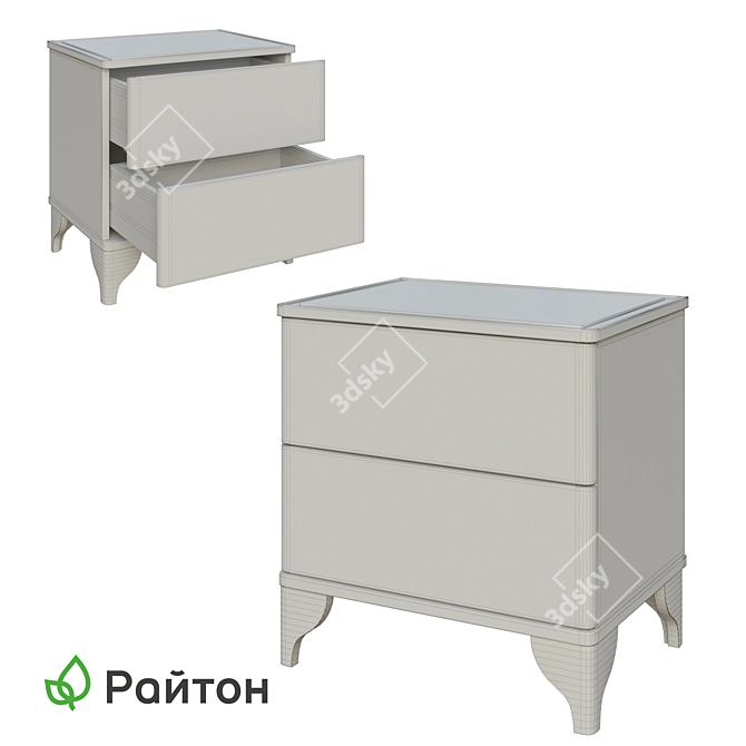 Gamilton Bedside Table 3D model image 2