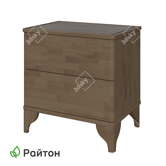 Gamilton Bedside Table 3D model image 3