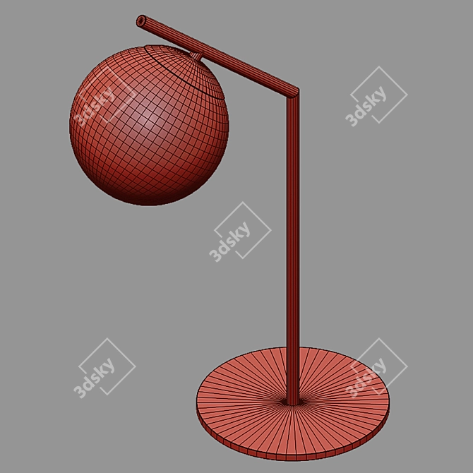 Frost Glass Table Lamp: Eurosvet 01082/1 3D model image 2