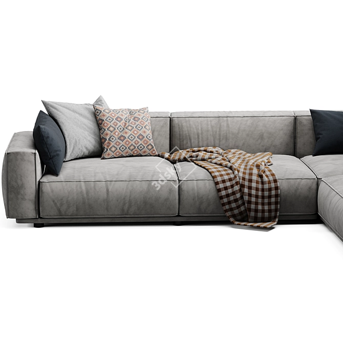 Elegant Arflex Sofa 3D model image 3