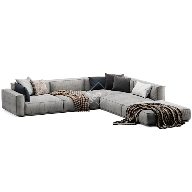 Elegant Arflex Sofa 3D model image 4