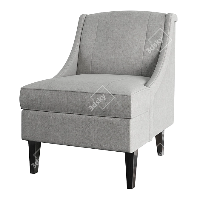 Elegant Calion Armchair: Stylish Comfort in Every Detail 3D model image 1