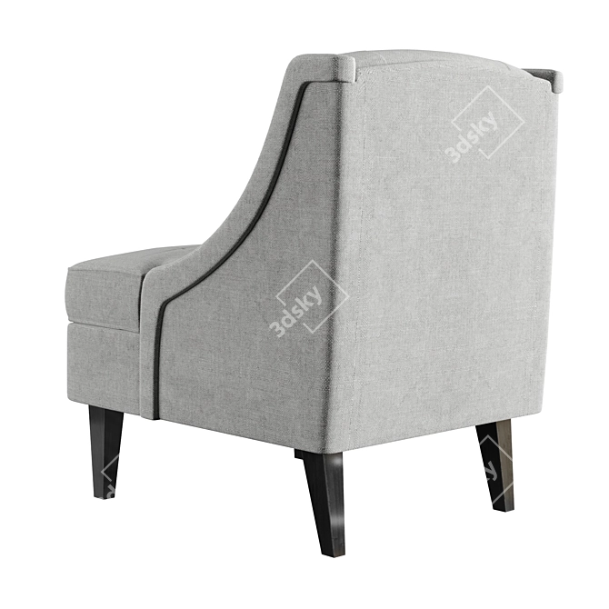 Elegant Calion Armchair: Stylish Comfort in Every Detail 3D model image 4