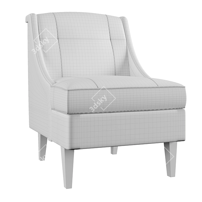 Elegant Calion Armchair: Stylish Comfort in Every Detail 3D model image 6