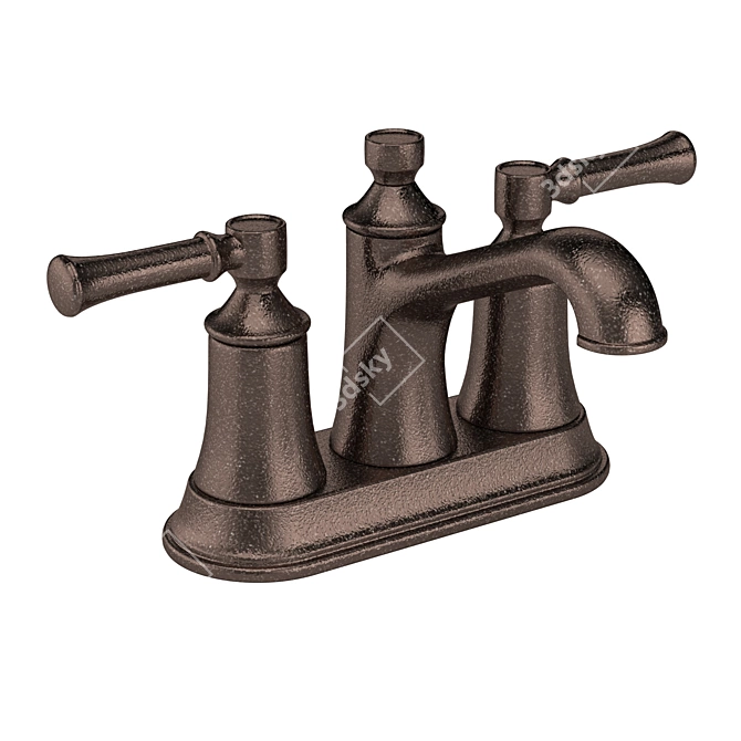 Elegant Modern Faucet with V-Ray Compatibility 3D model image 4