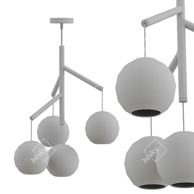 Sedona Pendant Light: Sleek & Stylish Lighting 3D model image 2