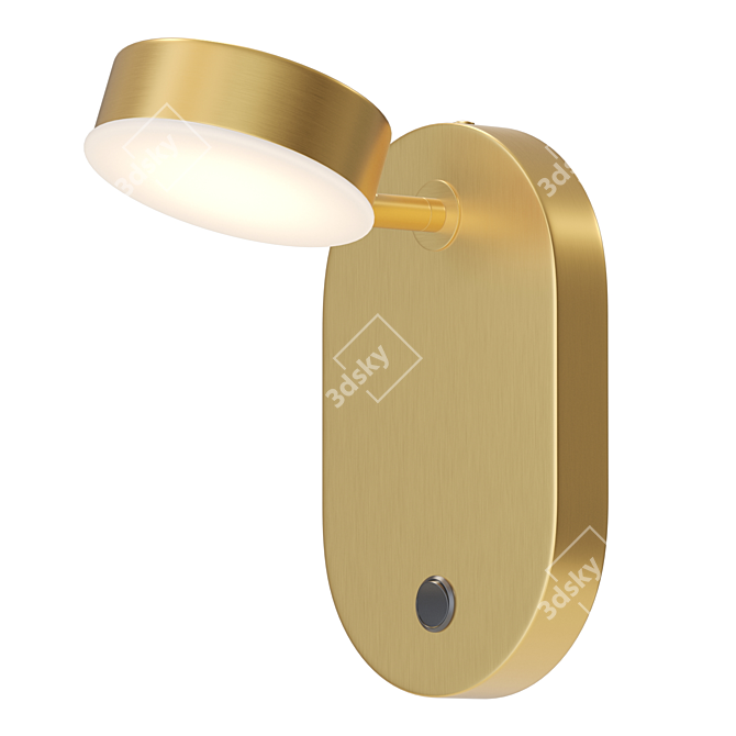 Modern Wall Lamp with Cylinder Shade - Lampatron KAPPA B 3D model image 1