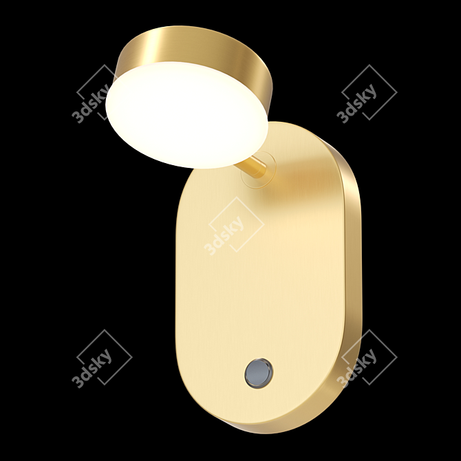 Modern Wall Lamp with Cylinder Shade - Lampatron KAPPA B 3D model image 3