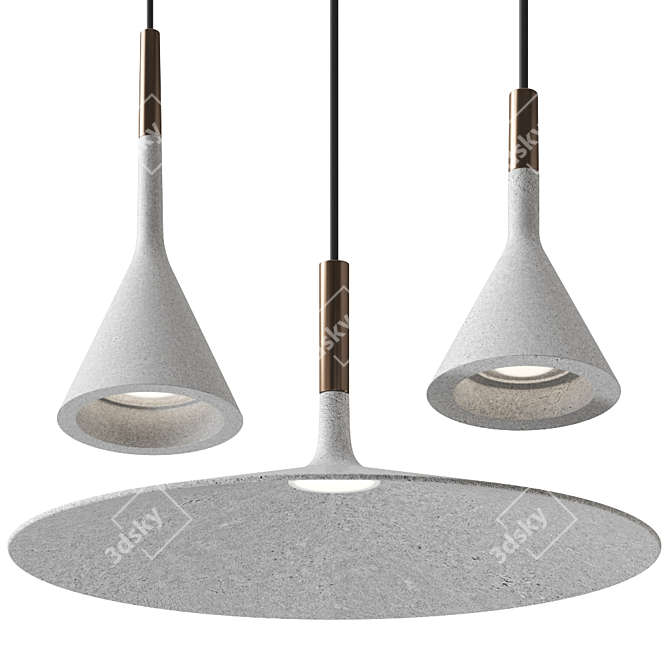 Aplomb LED Pendant Light: Stylish Illumination for Modern Spaces 3D model image 3