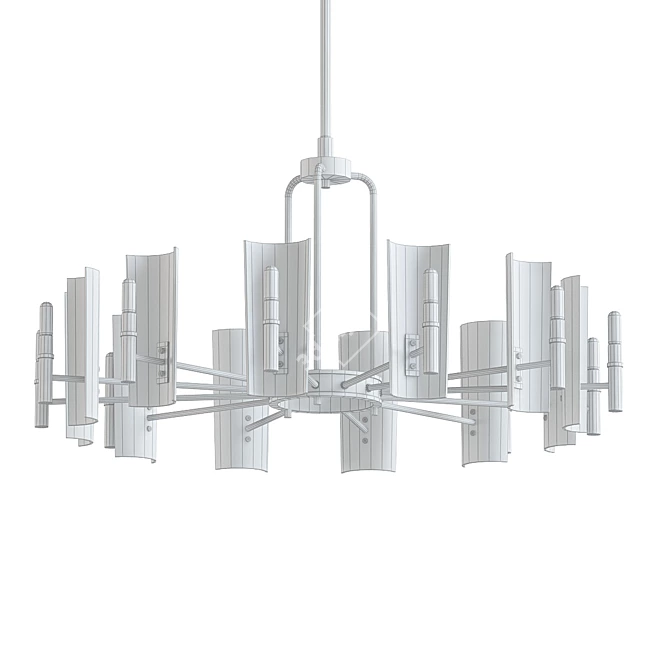 Elegant Barcelona Chandelier 3D model image 2