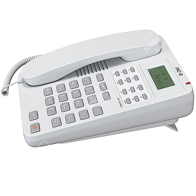 Modern Corded Telephone: V-Ray/Corona, High Quality, Compact 3D model image 3