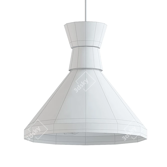 LOFT Sonli Glass Black Big Pendant 3D model image 2