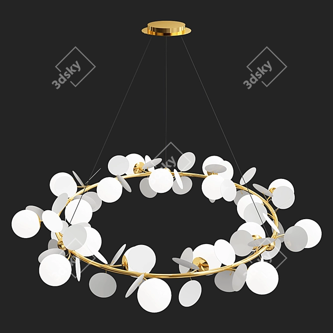 Elegant Matisse R Self Chandelier 3D model image 1