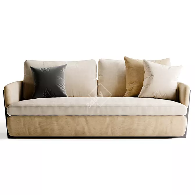 Porada Arena - Luxurious Italian Leather Sofas 3D model image 7