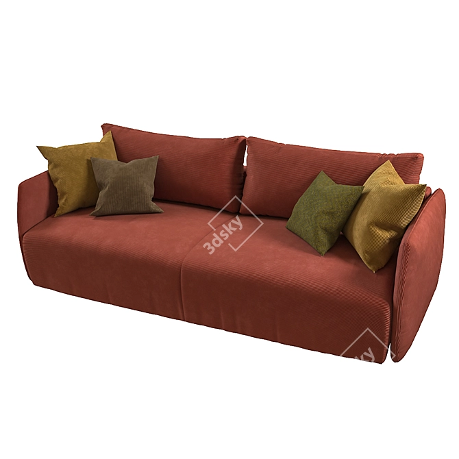 Salla Sofa Bed: Stylish and Space-Saving Design 3D model image 1