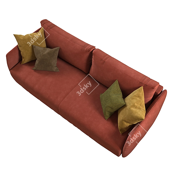 Salla Sofa Bed: Stylish and Space-Saving Design 3D model image 2