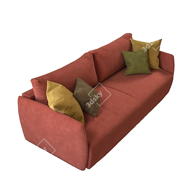 Salla Sofa Bed: Stylish and Space-Saving Design 3D model image 3