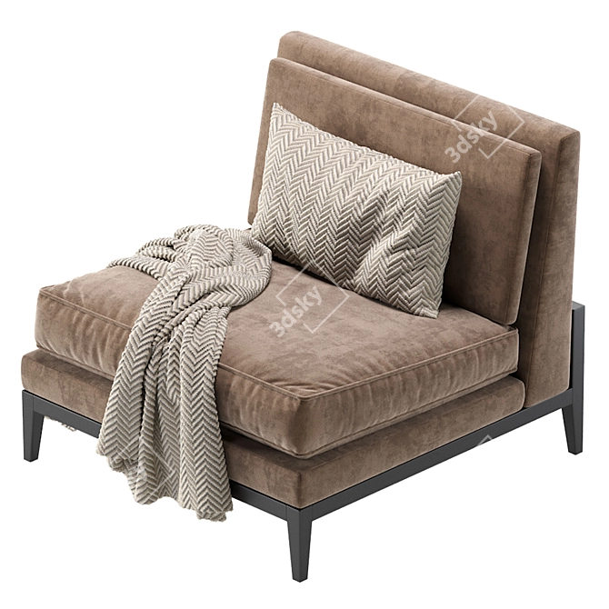 Elegant ATLANTA Armchair: Stylish Comfort. 3D model image 5