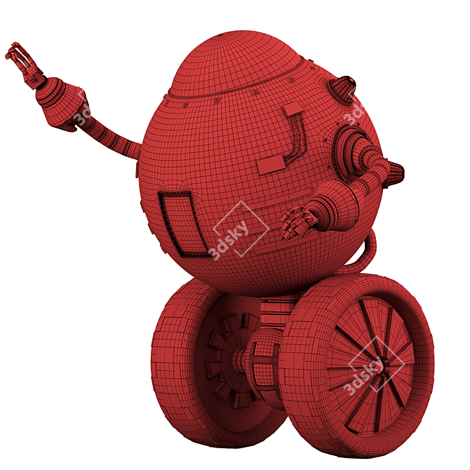 2015 Robot - Millimeter Units, 874.21 x 655.68 x 855.45 Dimension, 119,210 Pol 3D model image 6