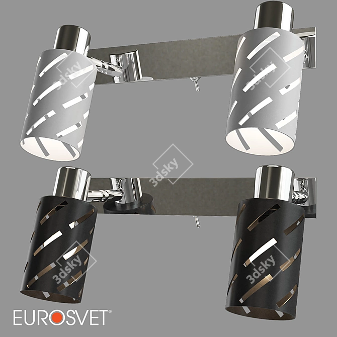 Eurosvet Fente Wall Lamp: Sleek and Swiveling 3D model image 1